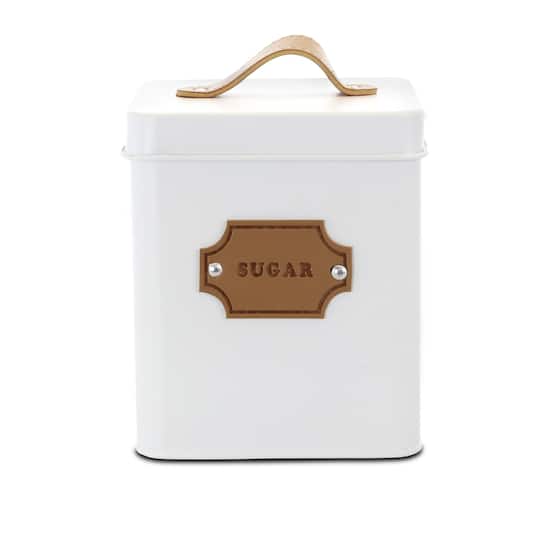 MegaChef Kitchen Food Storage & Organization White 5-Piece Canister Set
